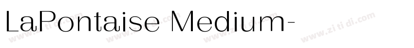 LaPontaise Medium字体转换